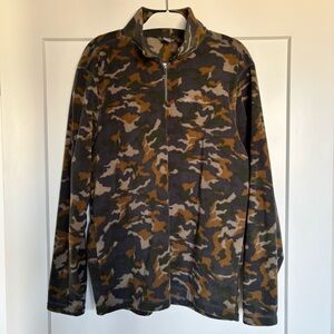Eddie Bauer Camo Quarter-Zip Fleece